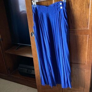 Blue Polka Dot Skirt